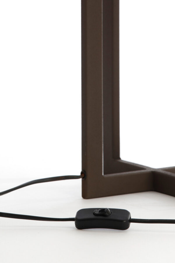 Vierkante lampenvoet zwart Light & Living Mace - H 46 cm - Image 7
