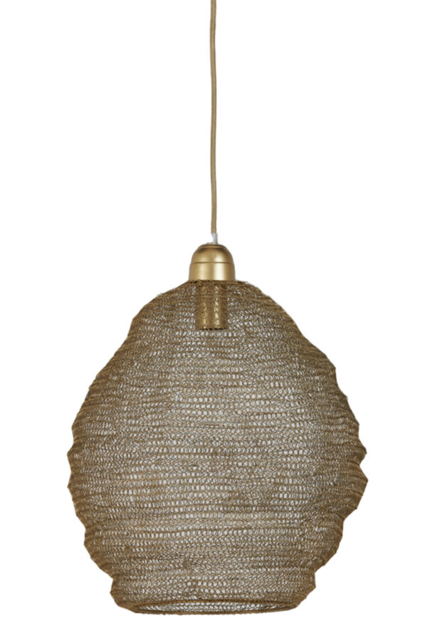 Gouden hanglamp met geweven ontwerp Light & Living Nina - Ø 38 cm - Image 5