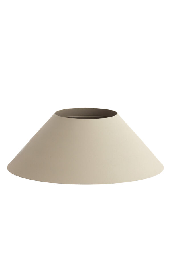 Crèmekleurige lampenkap conisch Light & Living Kluang - Ø 48 cm - Image 2