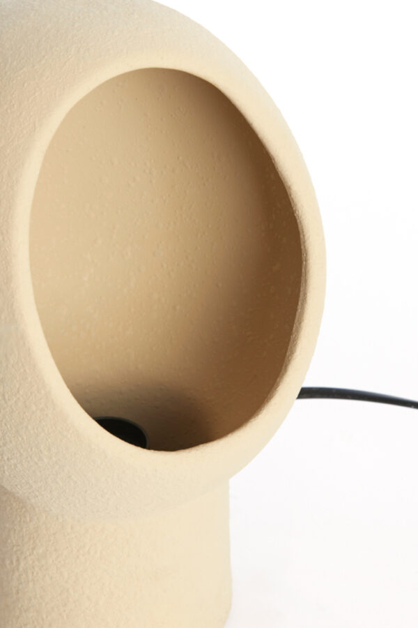 Beige ronde tafellamp Light & Living Monk - H 30 cm - Image 6