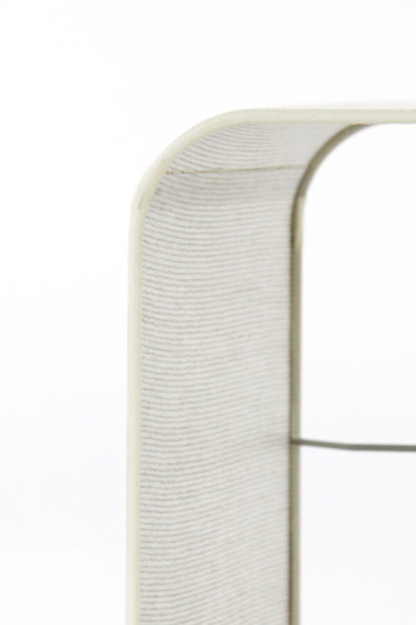 Vierkante stoffen lampenkap beige Light & Living Breska - H 30 cm - Image 6