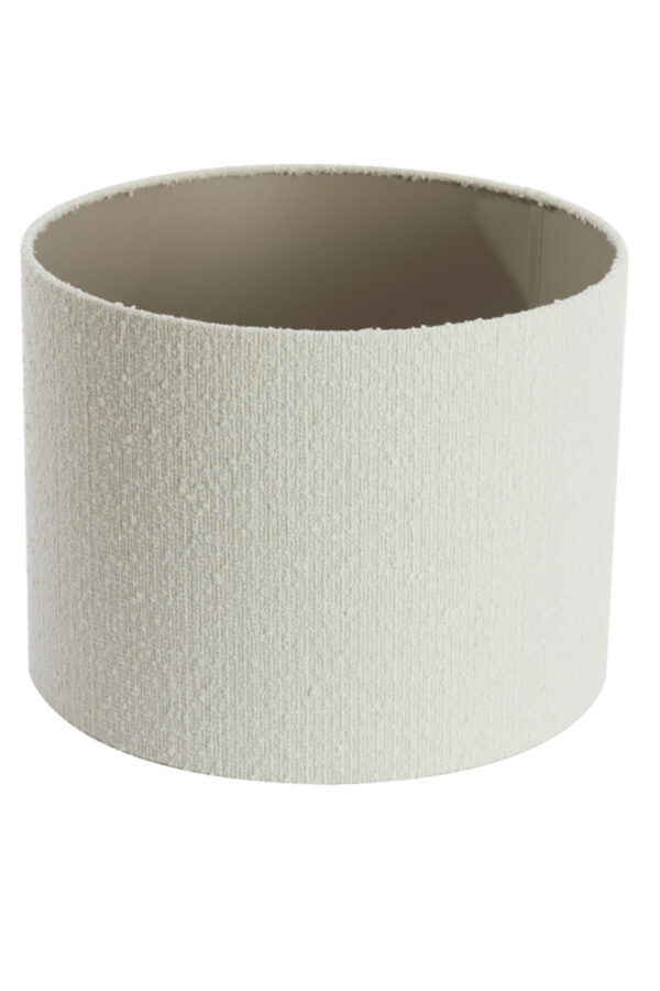 Crème cilindervormige stoffen lampenkap Light & Living Bolero - Ø 40 cm - Image 3