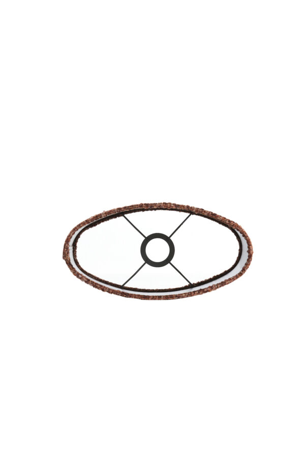 Cilindervormige lampenkap in bruine kleur Light & Living Osire - H 25 cm - Image 7