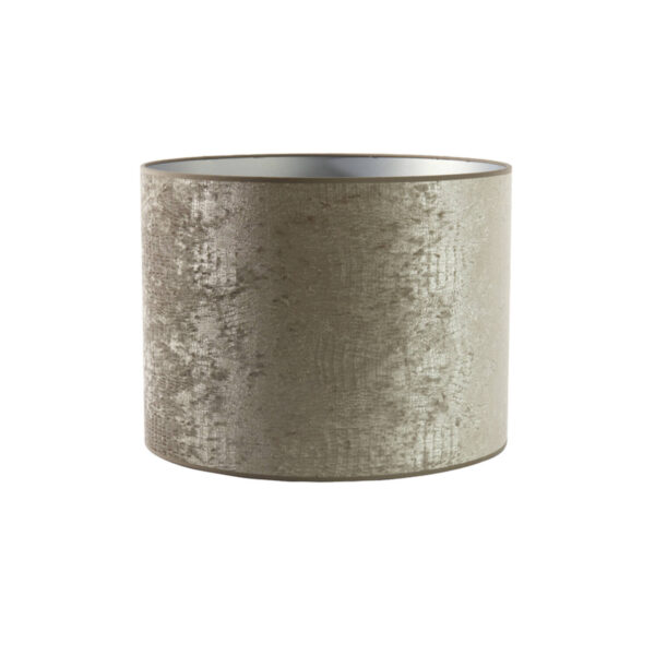 Stoffen lampenkap zilver cilindervormig Light & Living Chelsea - Ø 50 cm