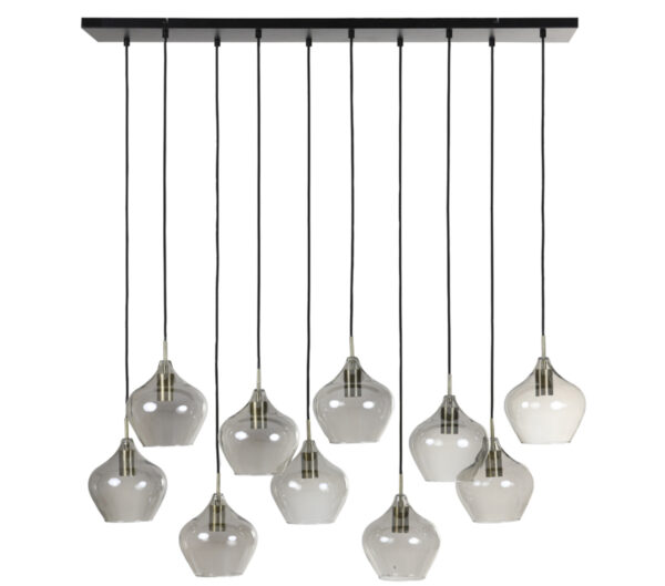 Glazen hanglamp met meerdere pendels Light & Living Rakel - B 124 cm - Image 3
