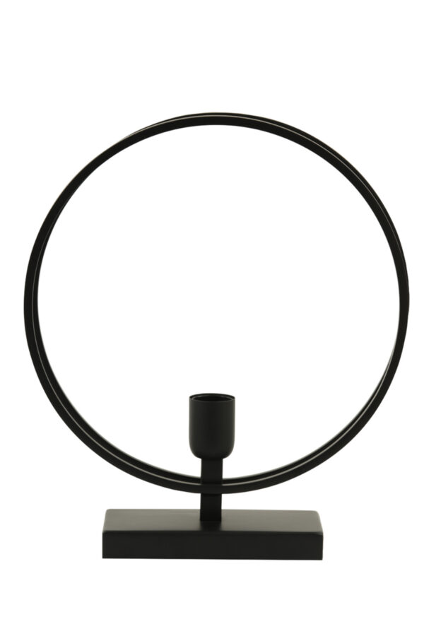 Zwarte metalen tafellamp Light & Living Rudra - H 40 cm - Image 2
