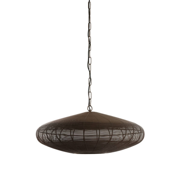 Houten draad hanglamp natuurlijk Light & Living Bahoto - Ø 51 cm