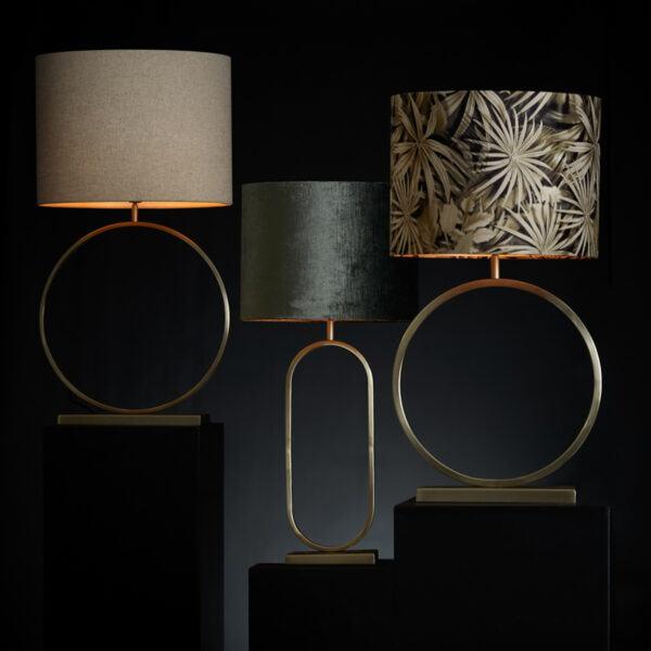 Gouden moderne ronde lampenvoet Light & Living Liva - H 62 cm - Image 4