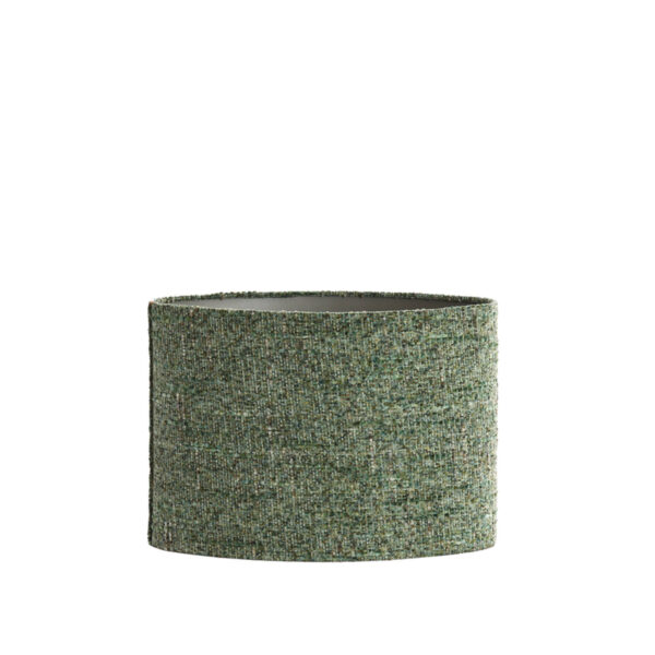 Groene stof lampenkap in cilinderstijl Light & Living Osire - H 32 cm