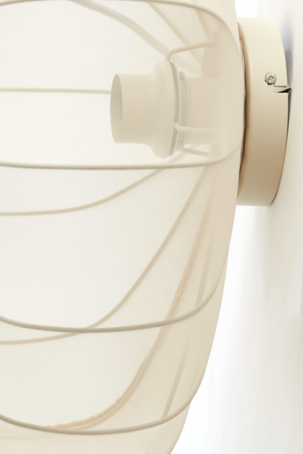 Plafondlamp rond katoen beige Light & Living Plumalia – B 50 cm - Image 4