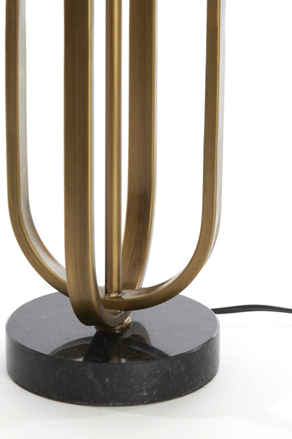 Gouden lampvoet metalen structuur Light & Living Aster - H 55 cm - Image 5