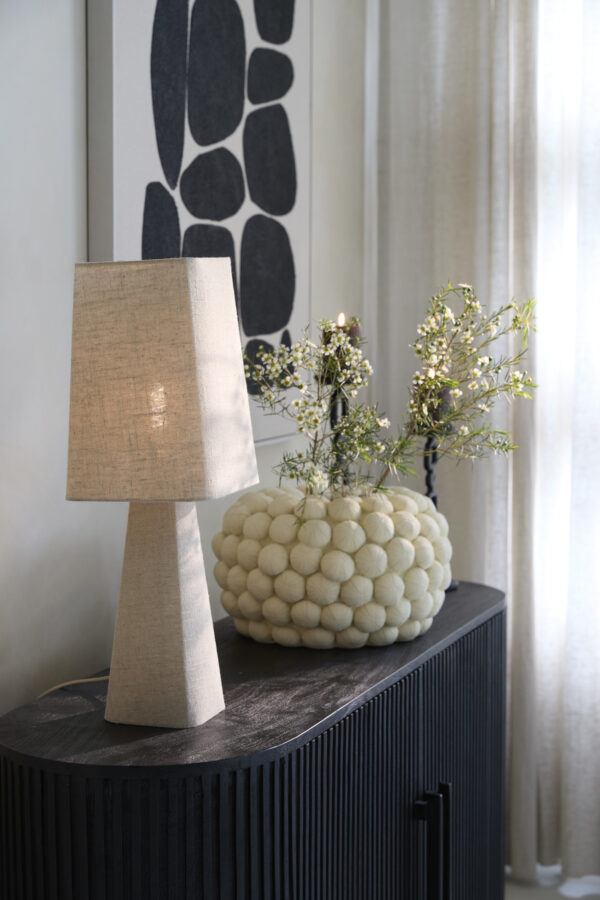 Beige tafellamp trapeziumvormig Light & Living Mikko - H 58 cm - Image 4