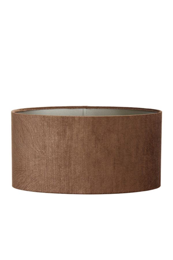 Cilindervormige lampenkap in de kleur bruin Light & Living Lubis - H 19 cm - Image 2