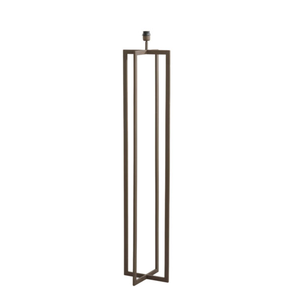 Vierkante lange lampenvoet zilver Light & Living Mace - H 140 cm