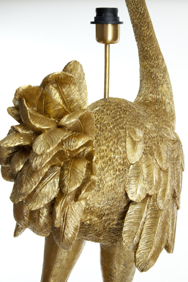 Gouden struisvogel lampvoet Light & Living Ostrich - H 146,5 cm - Image 7