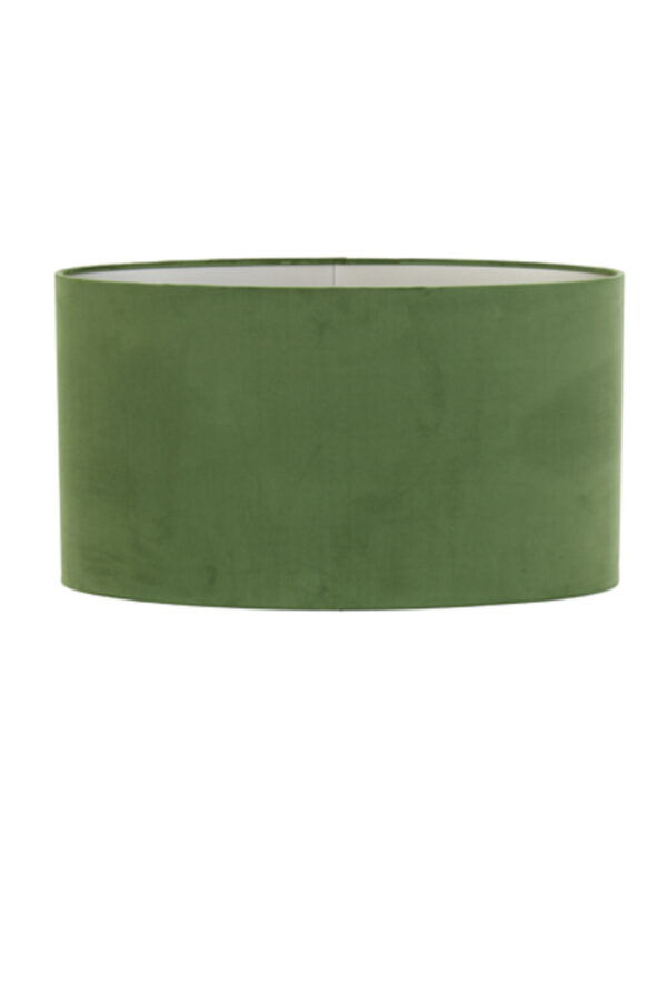 Cilindervormige lampenkap van groene stof Light & Living Velours - H 32 cm - Image 2