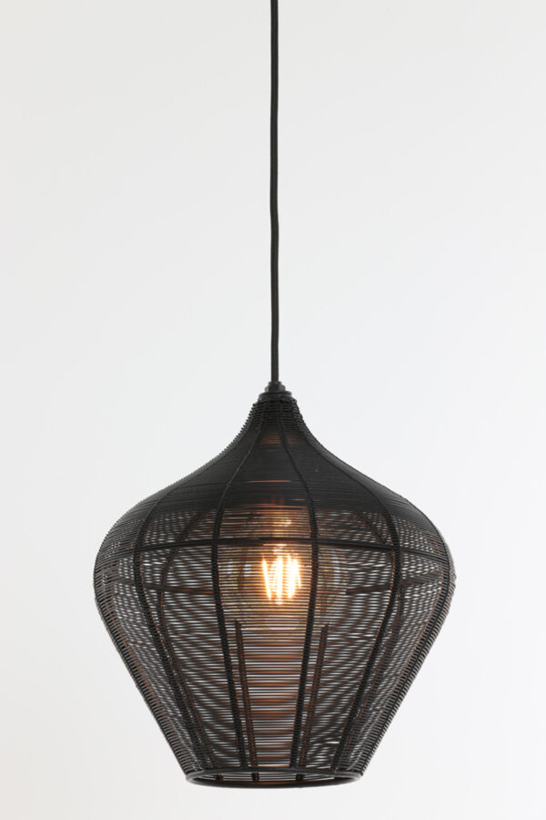 Zwarte draad hanglamp eigentijds Light & Living Alvaro - Ø 27 cm - Image 3