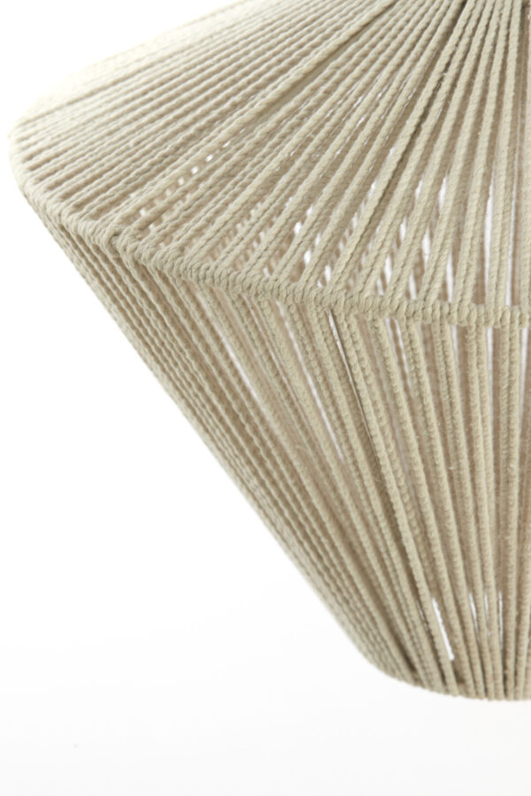 Driedelige hanglamp met beige draadkappen Light & Living Felida - B 120 cm - Image 6