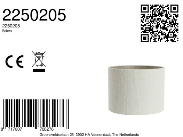 Cilindrische lampenkap beige stof Light & Living Bolero - Ø 50 cm - Image 8