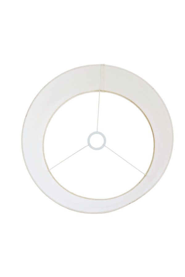 Witte lampenkap stoffen materiaal Light & Living Livigno - Ø 35 cm - Image 7