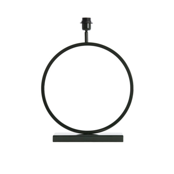 Ronde frame lampvoet zwart Light & Living Liva - H 53 cm