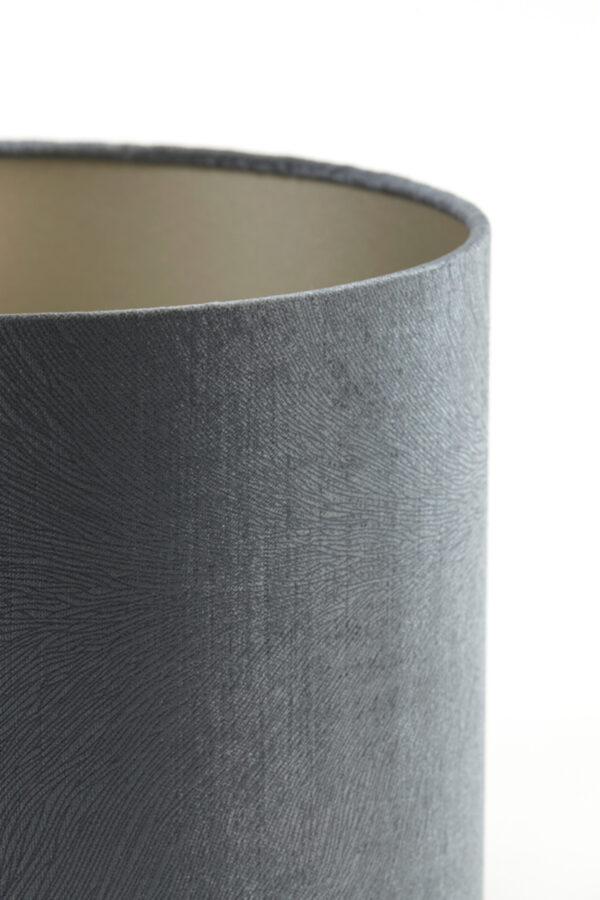 Grijze cilindervormige lampenkap stof Light & Living Lubis - Ø 25 cm - Image 4