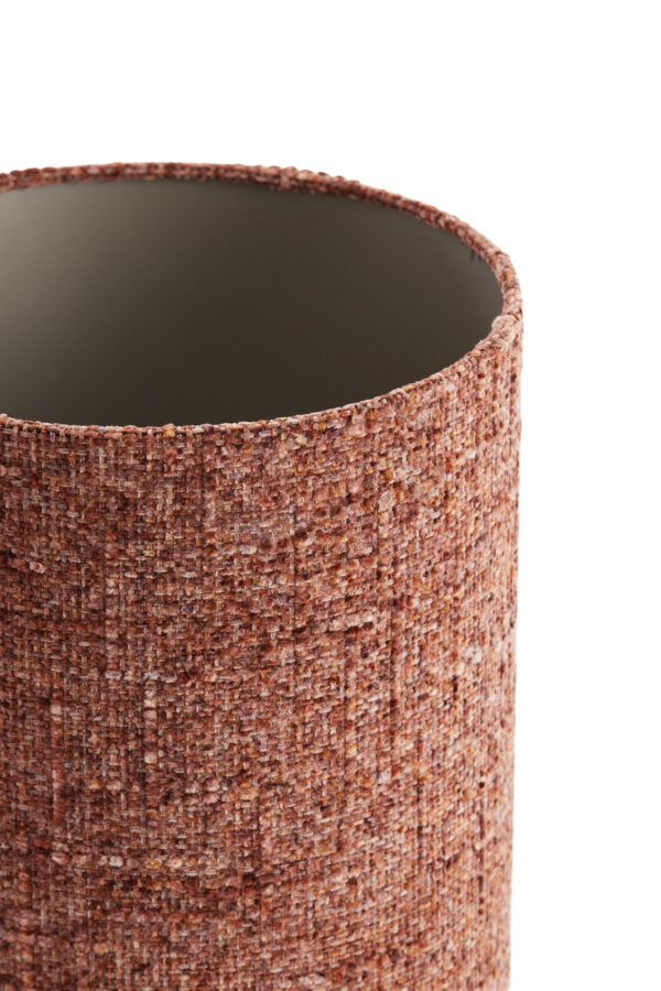 Terracotta cilindervormige lampenkap stof Light & Living Osire - Ø 30 cm - Image 3