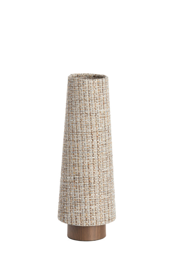 Beige tint stoffen tafellamp Light & Living Howie - H 42 cm - Image 2