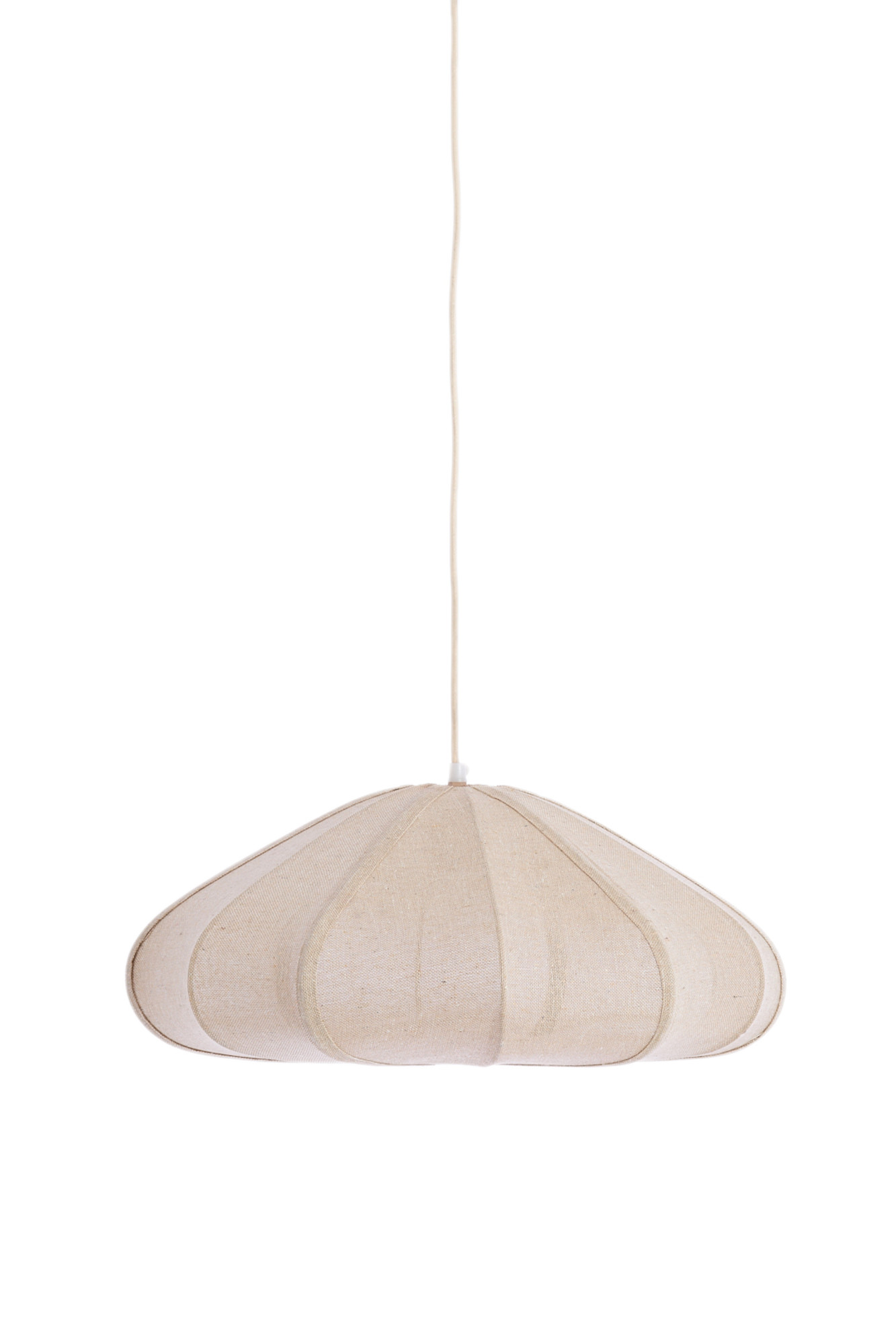 Beige stoffen hanglamp minimalistisch Light & Living Cesano - Image 2