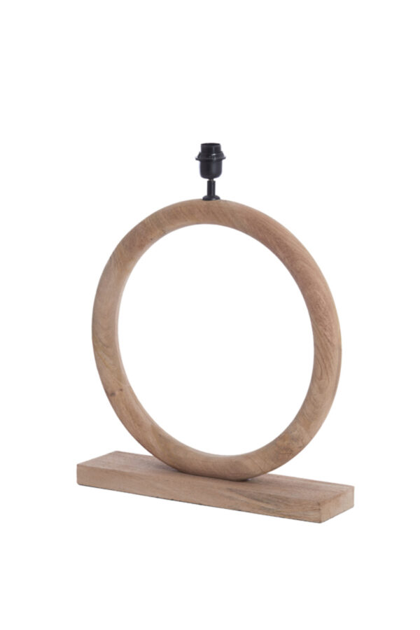 Ronde houten lampvoet in design Light & Living Nubia - H 54 cm - Image 3