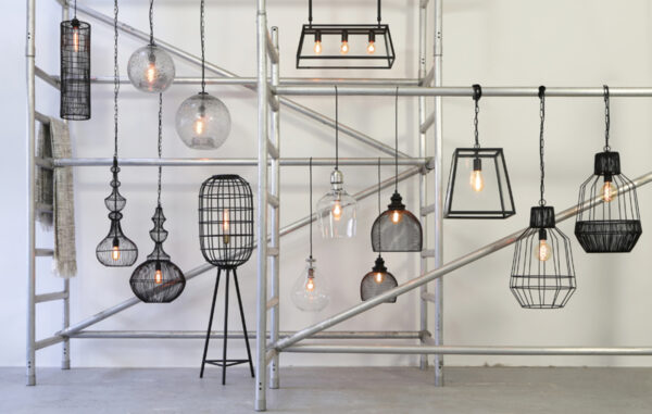 Industriële hanglamp met glazen kap Light & Living Saunte - Ø 35 cm - Image 5