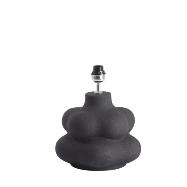 Zwarte sculpturale lampvoet Light & Living Carilo - H 38 cm