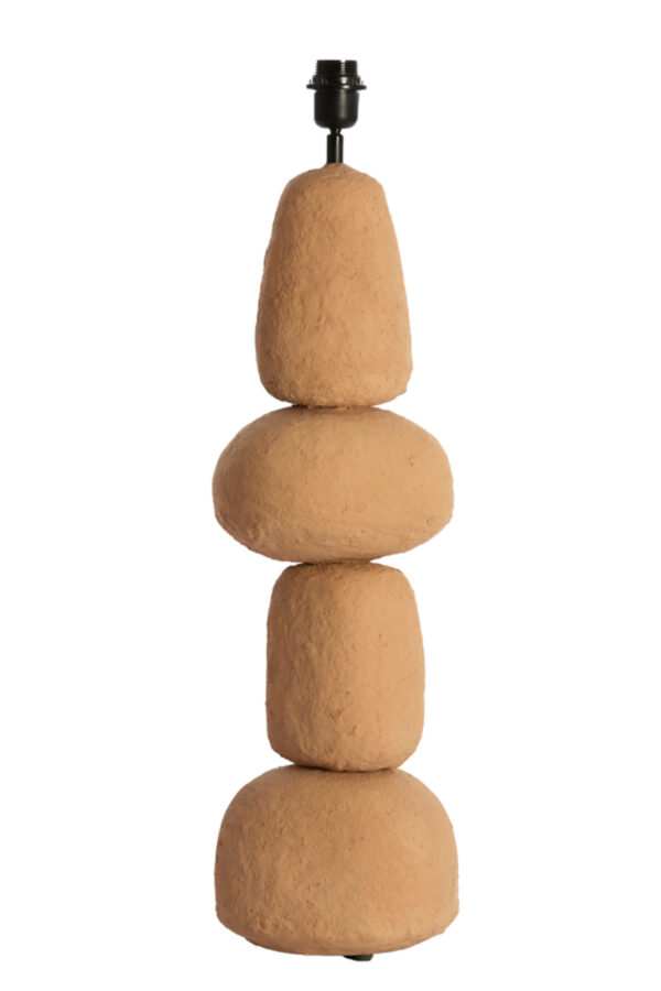 Bruine stenen lampvoet Light & Living Marree - H 72 cm - Image 3