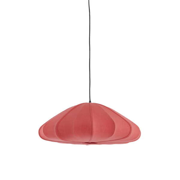 Rode stoffen hanglamp met warme uitstraling Light & Living Cesano - Ø 64 cm