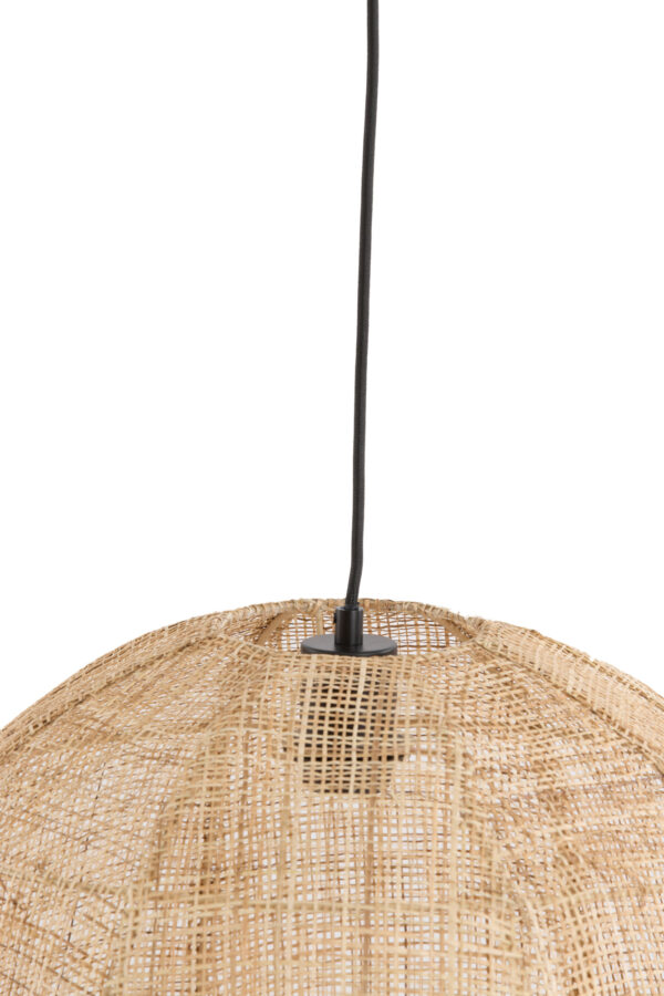 Rieten hanglamp in naturel kleur Light & Living Macul - Ø 40 cm - Image 4