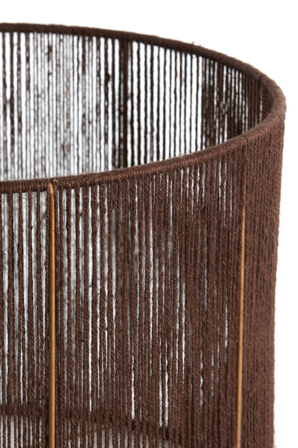 Bruine draadlampenkap cilinder Light & Living Tossa - Ø 40 cm - Image 3