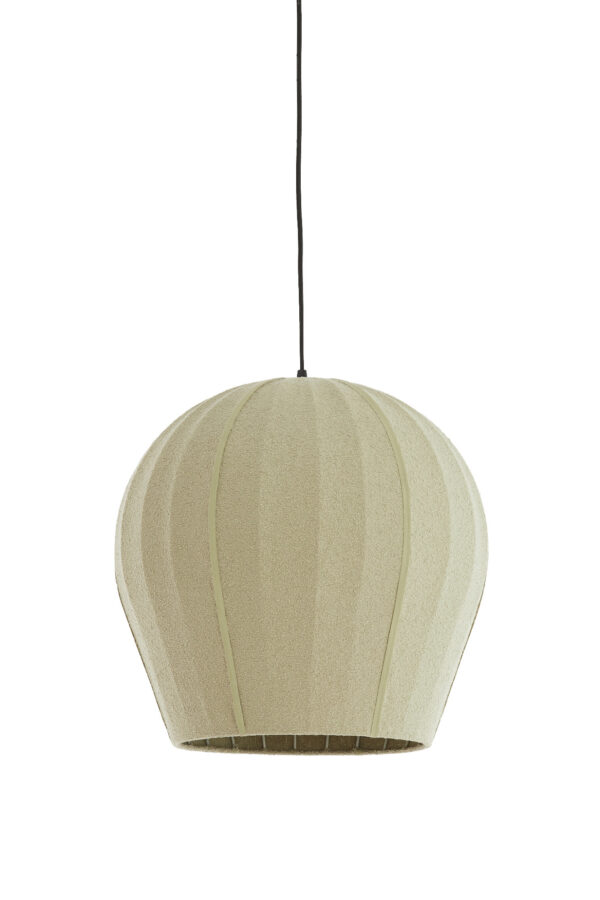 Beige ovale stoffen hanglamp Light & Living Zagori - Ø 44 cm - Image 2