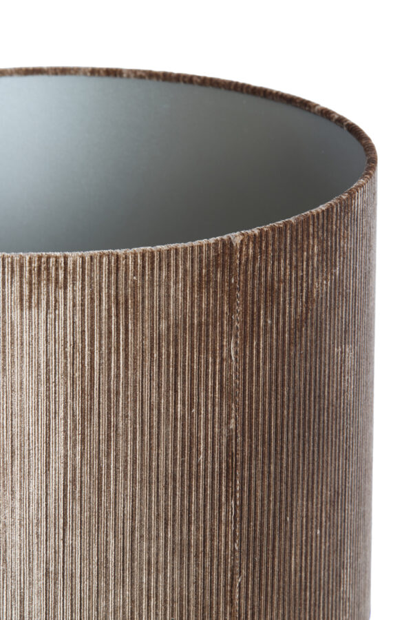 Gouden ribstof lampenkap Light & Living Flair - Ø 25 cm - Image 4