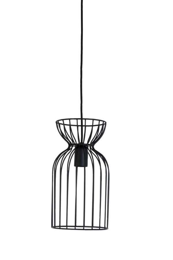 Zwarte metalen kooi hanglamp Light & Living Lazar - Ø 18 cm - Image 2