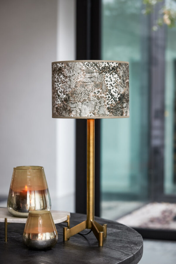 Antieke gouden tafellamp Light & Living Dennis - H 40 cm - Image 4