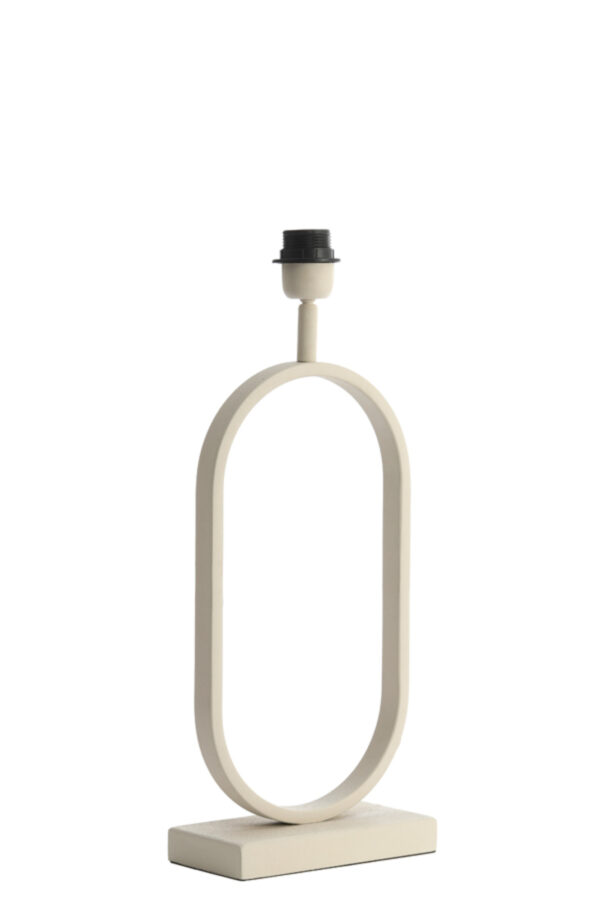 Ovale witte lampenvoet Light & Living Jamiri - H 45 cm - Image 3
