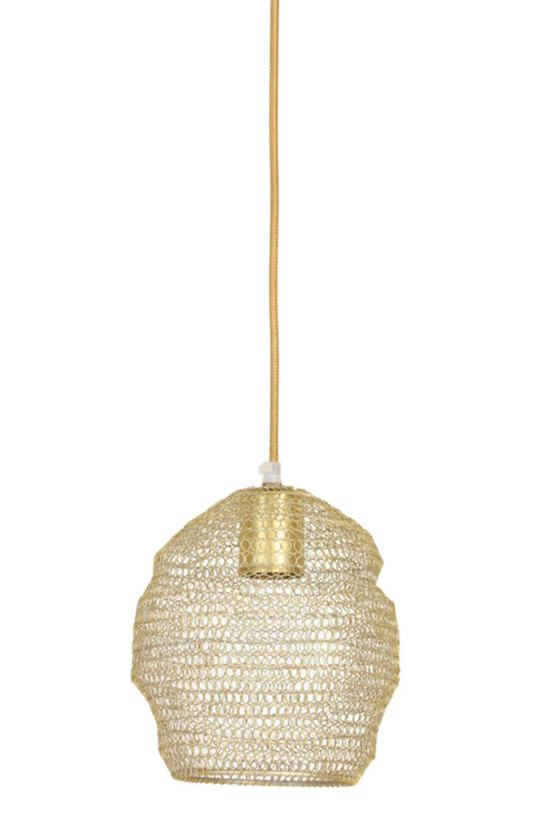 Gouden draad hanglamp mesh design Light & Living Nola - Ø 18 cm - Image 2
