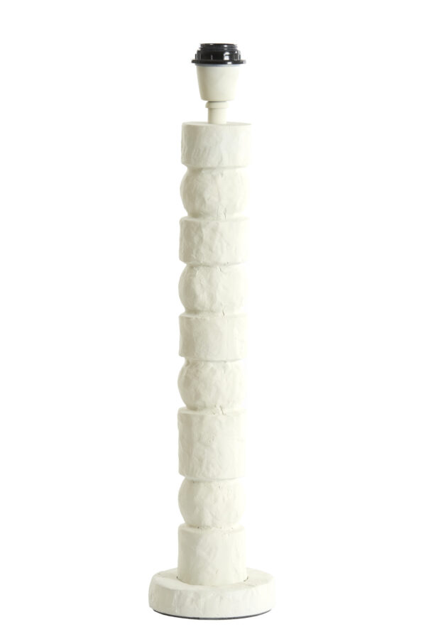 witte lampenvoet  Light & Living Akti - H 58 cm - Image 2