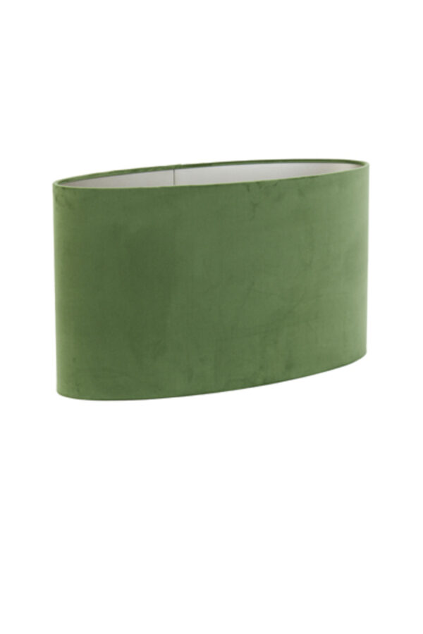 Groene cilindervormige lampenkap in kleur Light & Living Velours - H 32 cm - Image 3