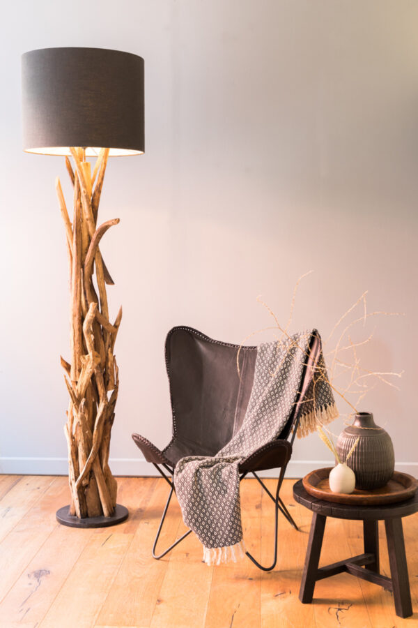 Houten vloerlamp natuurlijk design Light & Living Vidin - H 182 cm - Image 4