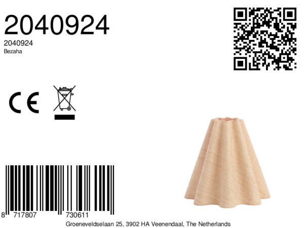 Conische lampenkap natuurlijke stof Light & Living Bezaha - Ø 15 cm - Image 6