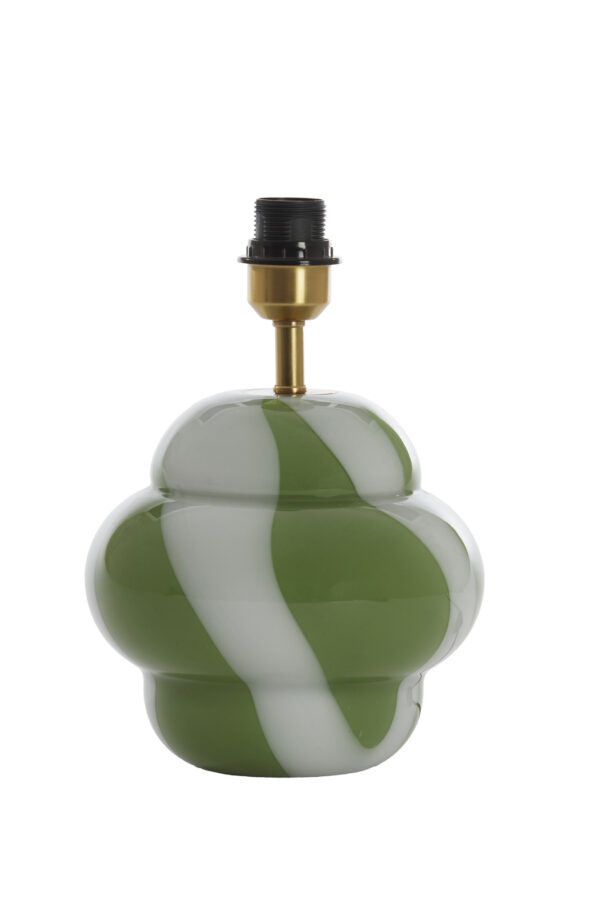 Groene glazen lampvoet Light & Living Ylien - H 28 cm - Image 2