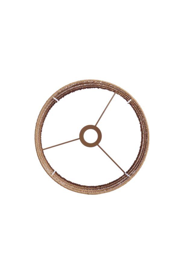 Cilindervormige rotan lampenkap in naturel Light & Living Lanzano - Ø 30 cm - Image 7