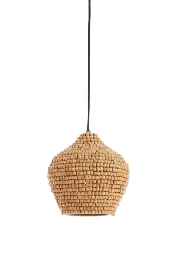 Houten kralen hanglamp naturel Light & Living Kalenga - Ø 21 cm - Image 2