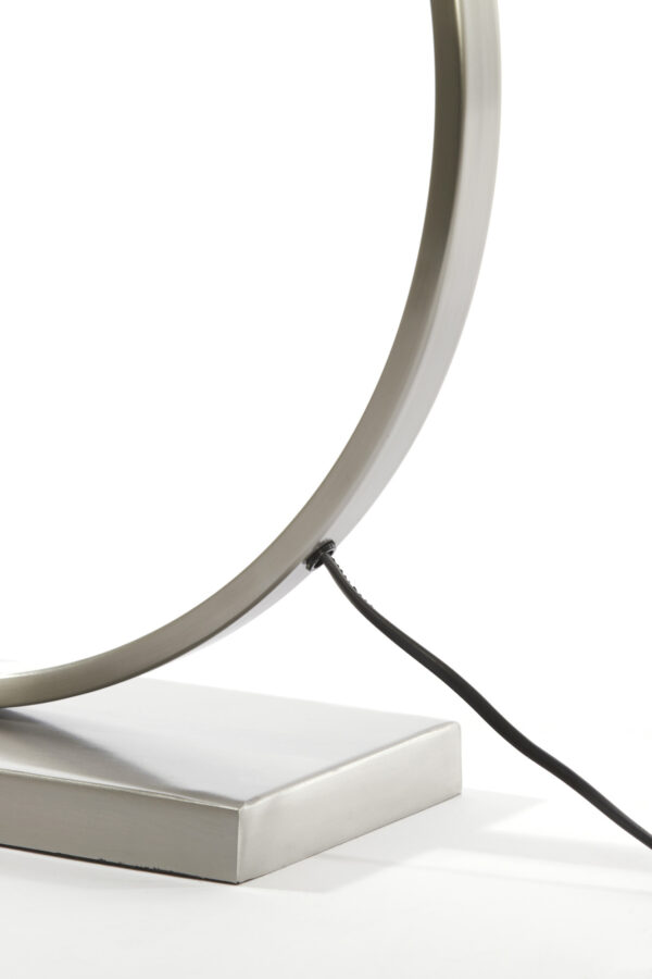 Zilveren tafellamp Light & Living Liva in modern design – H 62 cm - Image 6